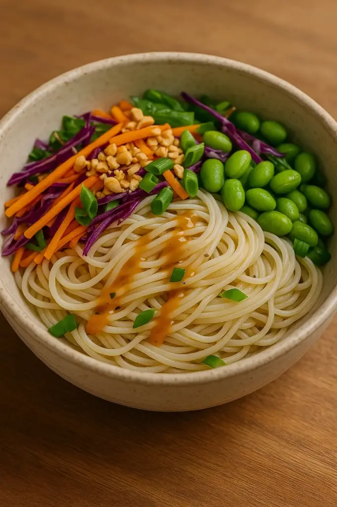 Cold Peanut Noodles Bowl